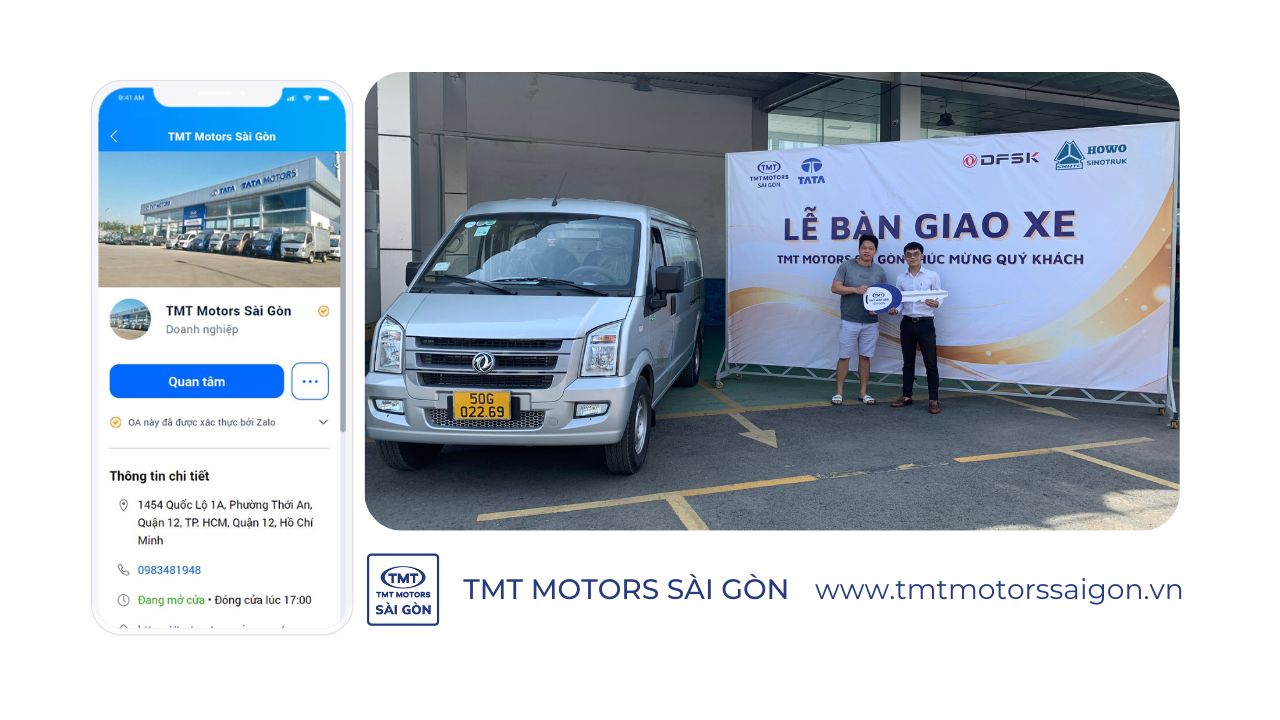 TMT Motors Sài Gòn hỗ trợ chính thức khách hàng tại kênh ZALO OA